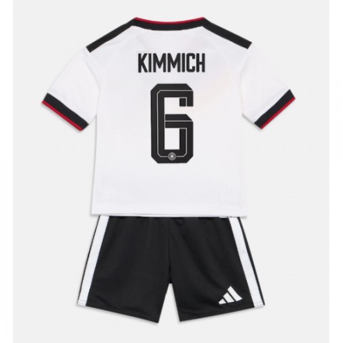 Stroje piłkarskie Niemcy Joshua Kimmich #6 Koszulka Podstawowej dla dzieci MŚ 2026 Krótki Rękaw (+ szorty)